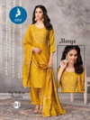 Manya By Kaya Vichitra Foil Printed Online Kurti With Bottom Dupatta Wholesale